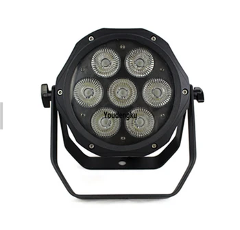 10 шт., светодиодный УФ-7x18 Вт rgbwa + УФ-светодиодный par can 64 light, DJ light, par cans, светодиодный par light для помещений