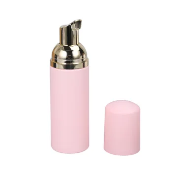 10шт 50 мл/60 мл розовая бутылка с розовой крышкой Пластиковый Пенообразователь Бутылка с насосом Для лица, Ресниц, Очищающее Средство, Дозатор Косметического Мыла, Бутылка с пеной