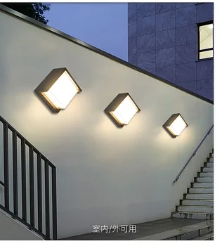 12 Вт Наружные светодиодные настенные светильники Водонепроницаемый алюминиевый светильник для крыльца, настенный светильник 10 шт./лот