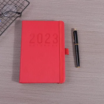 2024 Новая Английская версия Agenda Book A5 Planning Book 365 Дневные Часы в Ежедневнике Кожаный Блокнот для ноутбука учебные принадлежности