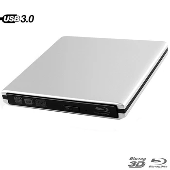 3D Bluray Привод BD-RE Burner USB 3.0 Внешний DVD-RW Проигрыватель CD/DVD/BD-ROM портативный Супердрайв для ноутбука Macbook PC ASUS IBM