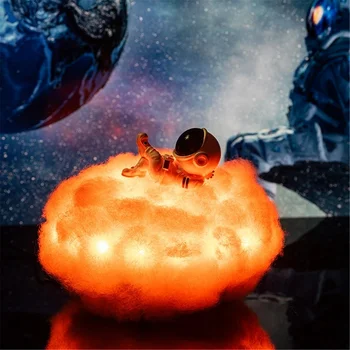 3D Астронавт Облачные взрывные лампы Вулканические декоративные лампы модели ядерного взрыва Светодиодный ночник в стиле Ар-деко