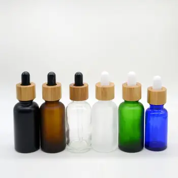 4 цвета Пустая Бамбуковая деревянная бутылка-капельница Для Эфирного масла, Резиновые бутылки-капельницы, Косметический контейнер