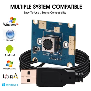5-Мегапиксельный Модуль веб-камеры с автофокусом full hd 25*30 мм mini CMOS OV5640 usb-модуль камеры для Android, Linux, Windows MAC OS