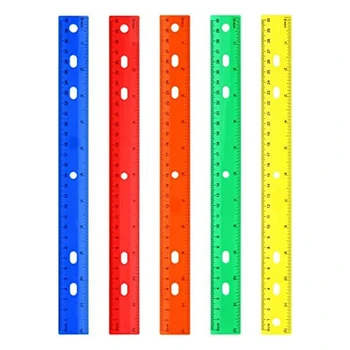 5 Штук цветной линейки, 5 видов инструментов для измерения цвета для детских школьных канцелярских принадлежностей
