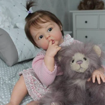 50/60 см Кукла Реборн, игрушка для Девочки, Ручная работа, 3D Краска, кожа с Венами, Виниловые Куклы для малышей, Комплект для кукол Реборн и Виниловый комплект в Разобранном виде