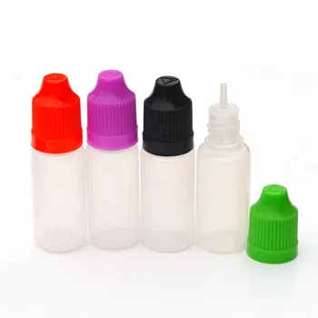 500шт, 10 мл, бутылка с иглой, пластиковые бутылки-капельницы с защитными от детей крышками, жидкие пустые бутылки из мягкого полиэтилена, быстрая доставка