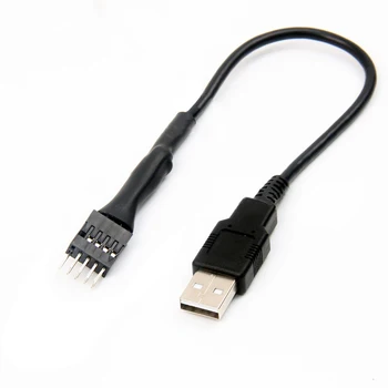 9-контактный разъем для подключения внешнего USB A к материнской плате ПК Внутренний удлинитель данных 20 см