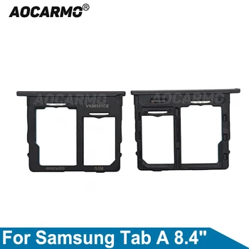 Aocarmo Черный Лоток для карт microSD + держатель слота для sim-карты Samsung GALAXY Tab A 8,4 дюйма 2020 SM-T307U T307