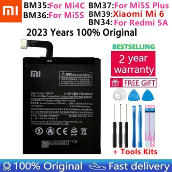 BM35 BM36 BM37 BM39 BN34 Аккумулятор Для Xiaomi Redmi 5A Mi 4C 5S 5S Plus 6 Mi6 Mi4C Mi5S Mi5C Mi5S Plus Сменный Аккумулятор Bateria