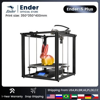 Creality 3D Ender-5 Plus Высокоточный 3D принтер Большого Размера с автоматическим выравниванием по Двойной оси Z Bl-Touch с автоматическим выравниванием 350*350*400 мм