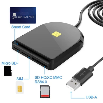DOD CAC USB Многофункциональный Кард-ридер Портативный USB-кард-ридер USB2.0 для JKO NKO BOL Marinenet для банковской почтовой карты