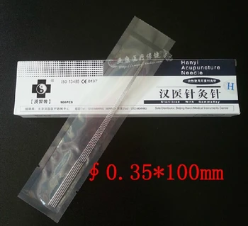 HanYi стерильные иглоукалывающие иглы одноразового использования одноразовая удлиненная игла 0.35 *100 мм 100 шт/коробка крепление иглы