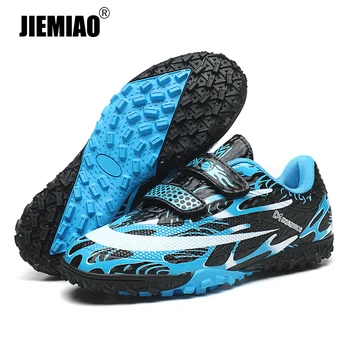 JIEMIAO/мужская футбольная обувь для мальчиков и девочек, ботильоны с травой FG /TF, нескользящие футбольные бутсы Унисекс для помещений, обувь для тренировок по футзалу