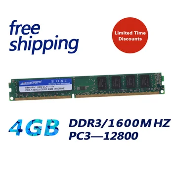 KEMBONA DDR3 4GB Memoria Ram ddr3 4G 1600 для Intel для настольных ПК A-M-D3-12800 Абсолютно Новая Пожизненная гарантия Бесплатная Доставка