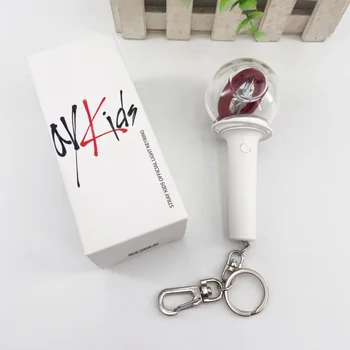 Kpop Merch Stray Kids Официальные коллекции световых палочек-брелоков Mini Light Stick