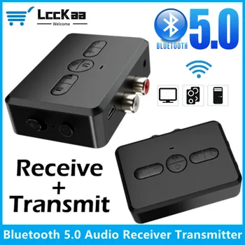 LCCCKAA Bluetooth 5,0 Приемник Передатчик RCA 3,5 мм Разъем Aux Беспроводной Адаптер Музыка для ТВ Автомобиля 2RCA Bluetooth 5,0 Аудиоприемник