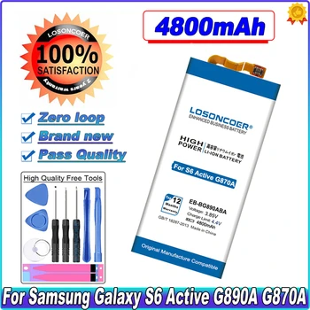 LOSONCOER 4800 мАч EB-BG890ABA Аккумулятор Высокой емкости Для Samsung Galaxy G870A G890A S6 Active LTE-A S6 Active SM-G890 SM-G890A