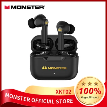 Monster Оригинальные Наушники XKT02 TWS Беспроводная Гарнитура Bluetooth 5.1 HiFi Спортивные Наушники С Шумоподавлением С Микрофоном