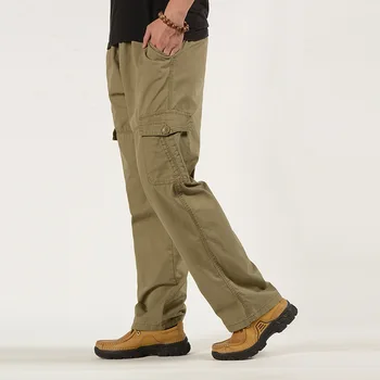 MRMT 2023 Абсолютно Новые мужские повседневные брюки среднего возраста, брюки с несколькими карманами, комбинезон, мужской Большой Размер, Специальный жир