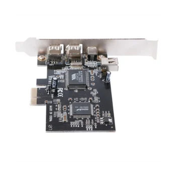 PCI-E 1X Адаптер для карт IEEE 1394A с 4 портами (3 + 1) Firewire для настольных ПК A06 21