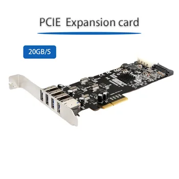 PCIe Конвертер Riser Card Адаптер PCI-E Карта расширения PCI Express адаптеры 20 ГБ/Сек. PCI-e к USB3.0 PCI-E Sata Контроллер карты