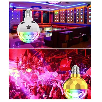 RGB Disco Light 1 Шт. Красочный Автоматический Вращающийся Сценический Диско-Светильник RGB Ампульная Лампа Для Вечеринки С Декоированием Для Домашнего Освещения