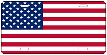 Rogue River Тактический Флаг США Номерной знак Новинка Авто Бирка для автомобиля Подарок для Тщеславия Американский Патриотический США