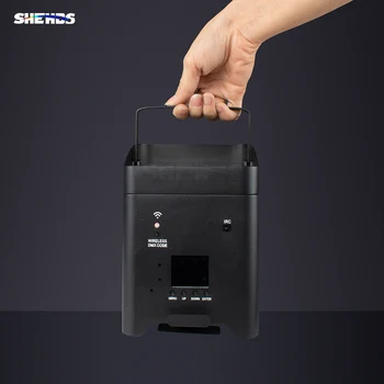 SHEHDS светодиодный индикатор беспроводной аккумулятор 6X18W rgbwa+УФ par свет этапа освещения дистанционный WiFi приложение управление для DJ диско вечеринки свадьбы