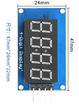 TM1637 Светодиодный Дисплейный модуль Для R3 7 Сегментных 4 Бит 0,36 Дюймовых Часов с КРАСНОЙ Анодной цифровой Трубкой и Четырьмя Последовательными Драйверами В комплекте