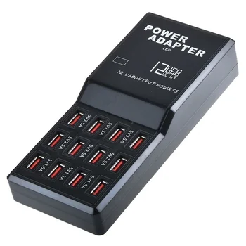 USB Зарядное устройство Зарядное устройство для мобильного телефона 60 Вт, 10 портов, USB зарядная станция для нескольких устройств, смартфонов, планшетов