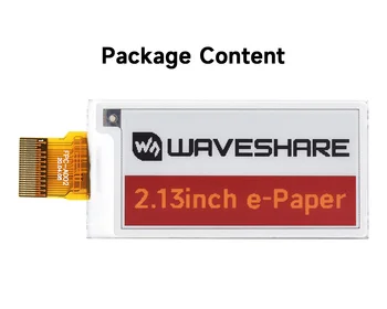 Waveshare 250x122, 2,13-дюймовый дисплей E-Paper (G) Raw, красный/желтый/черный/белый для Raspberry Pi/Jetson Nano/Arduino/STM32
