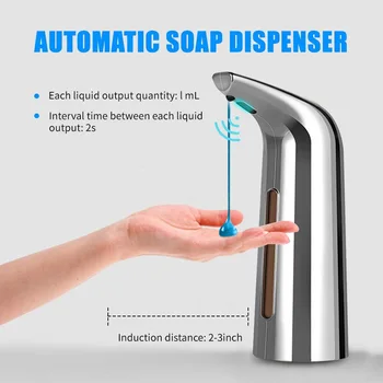 Автоматический Дозатор мыла С Электрическим бесконтактным инфракрасным датчиком, Дозатор мыла для кухонной посуды, Автоматический Дозатор мыла для рук