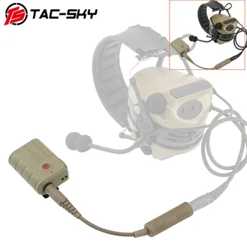 Адаптер для тактической гарнитуры TAC-SKY Bluetooth Ptt для PELTOR/MSA AMP/TCI Тактическая Гарнитура COMTAC Для Стрельбы Охотничьи Наушники