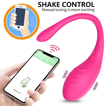 Беспроводной Bluetooth G Spot, Фаллоимитатор, вибратор для женщин, приложение, дистанционное управление, Вибрирующее яйцо, Женские трусики с клитором, Секс-игрушки для взрослых