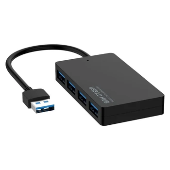 Высокоскоростной концентратор USB 3.0 AU42 -5 Гбит/с, 4 порта, USB-разветвитель, адаптер для питания портативных ПК