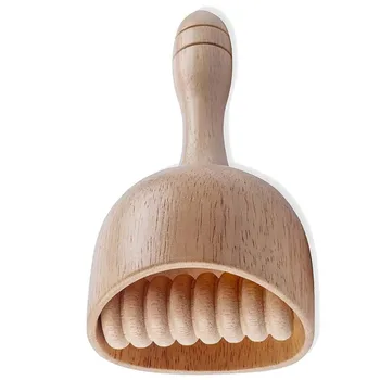 Деревянная Роликовая чашка, деревянный стержень, Инструмент для лимфодренажа, Выскабливания мышц, Ручные шведские Чашки, Массажный инструмент