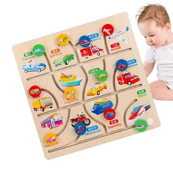 Детская игрушка-головоломка с лабиринтом, обучающая логике головоломка, игрушка с мультяшными рисунками, Монтессори, игра для разума, игрушки, подарок для мальчиков и девочек