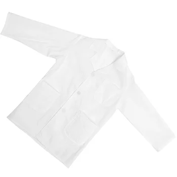 Детский лабораторный халат, аксессуар для ученого, Детский костюм доктора, стираемый, прекрасная ткань многоразового использования