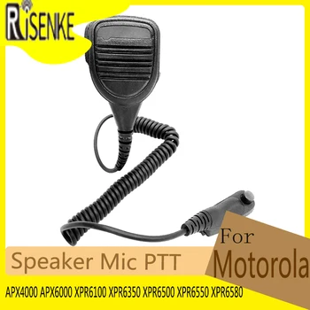 Динамик Микрофон Микрофон Совместим с Motorola Walkie Talkie APX900 APX4000 APX6000 XPR6100 XPR6350 XPR6500 XPR6550 XPR6580