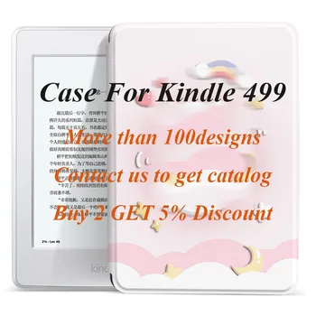 Для Kindle Case 2014 Года Выпуска WP63GW Жесткая Задняя крышка для ПК Противоударная Kawaii Ebook Funda Capa для Kindle 499 7-го поколения