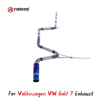 Для Volkswagen VW Golf 7 Выхлопная труба Catback Taibosi Performance Пряморядная труба Без аксессуаров для глушителя 51 60 63 76 мм