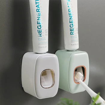 Дозатор зубной пасты Настенный автоматический, для выдавливания зубной пасты, держатель зубной пасты для подвешивания на стене без отверстий