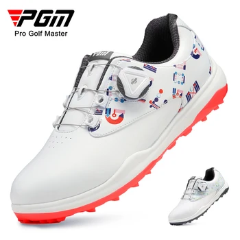 Женские кроссовки для гольфа PGM, кроссовки с защитой от боковых швов, шнурки для обуви из микрофибры