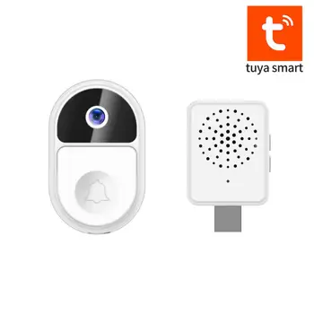 Камера внутренней связи Tuya Умный Дом Ip65 Водонепроницаемый Наружный Видеодомофон 1080p Беспроводной Дверной звонок Wifi в режиме реального времени Tuya Smart