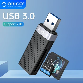 Кард-ридер ORICO USB 3,0 Флэш-смарт-карта памяти 2 Слота для TF SD Адаптер для карт Micro SD Аксессуары Для ноутбуков PC Macbook Linux