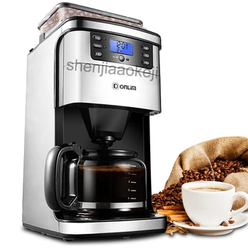 Коммерческая автоматическая кофемашина KF800, бытовая кофемашина для измельчения зерен, американская кофемашина, капельная кофеварка 900 Вт, 1шт