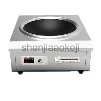 Коммерческая индукционная плита высокой мощности, вогнутые столовые плиты, плита для жарки 220 В 6000 Вт, 1 шт.