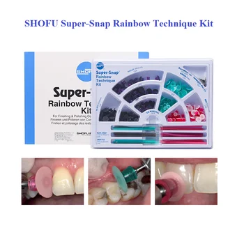 Композитные Реставрации Контурный Полировальный Диск SHOFU Dental Finishing Полировальные Диски SHOFU Super Snap Rainbow Technique Kit