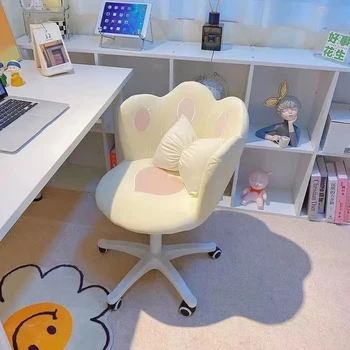 Компьютерное офисное кресло для спальни в общежитии, Домашний вращающийся на 360 ° Стул для макияжа, Офисный стул с поручнями, Скандинавский стол, Дизайнерская мебель Sillas